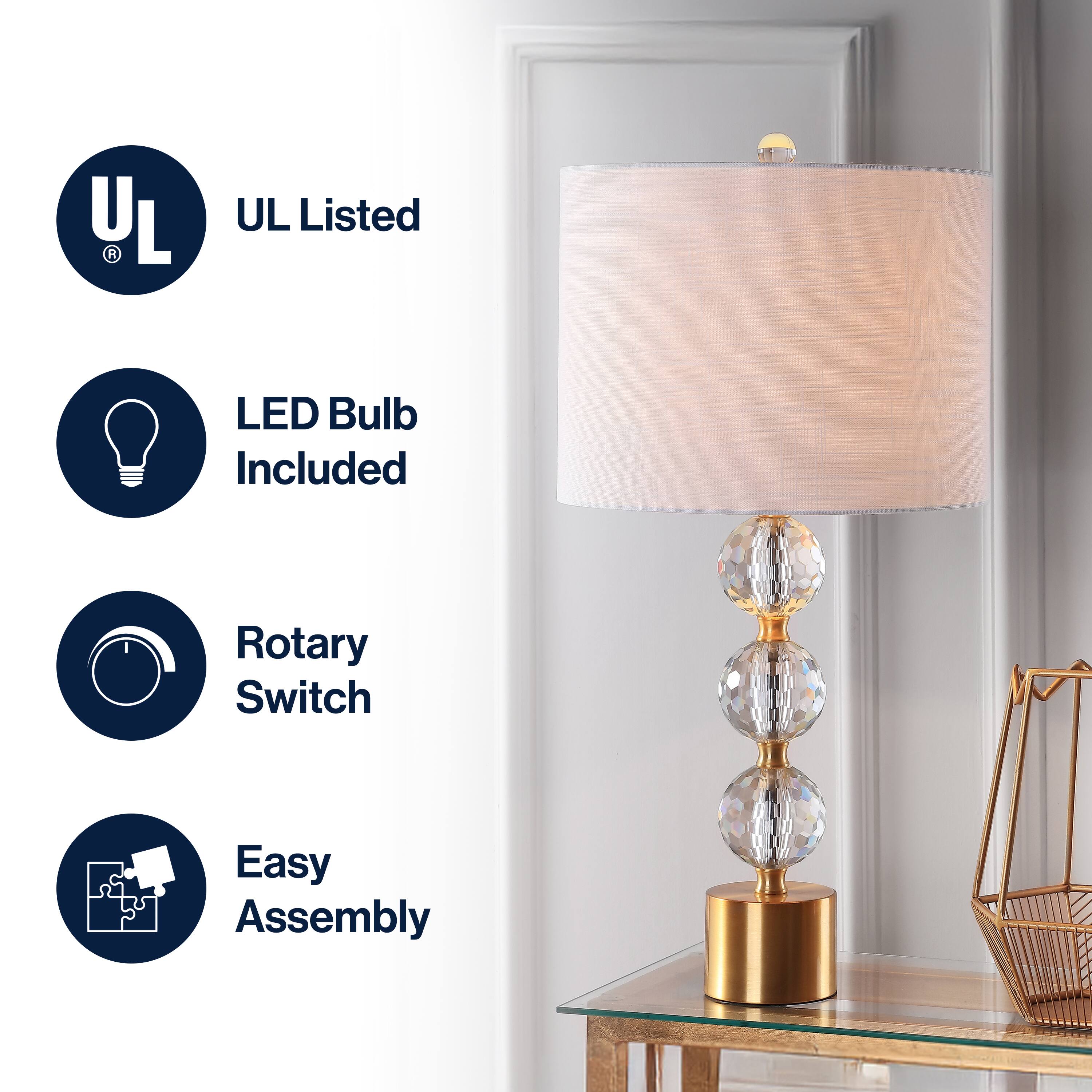- UL Listed
- LED Bulb Included
- Rotary Switch
- Easy Assembly