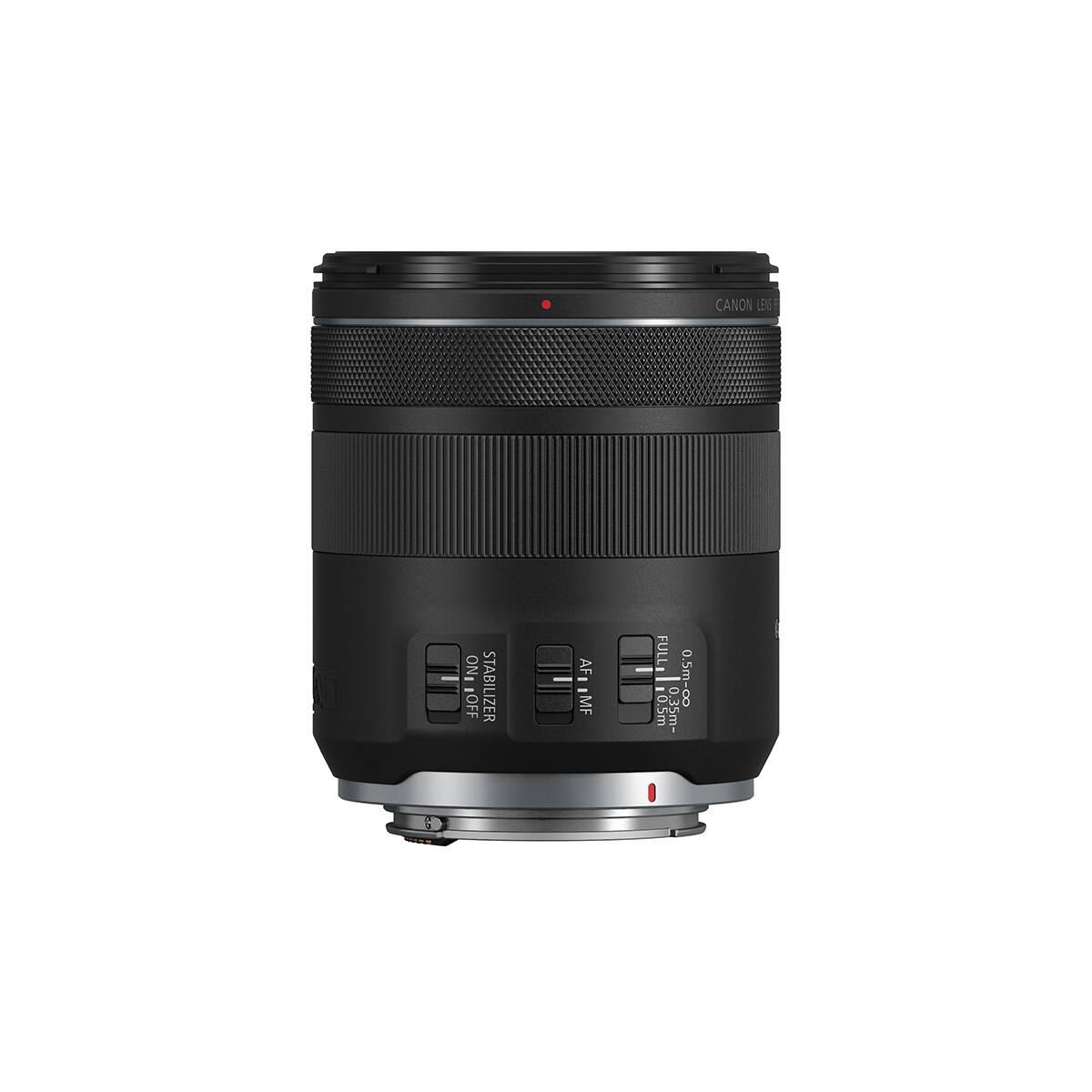 CANON LENS  
STABILIZER ON/OFF  
AF/MF  
FULL  
0.5m  
0.35m
