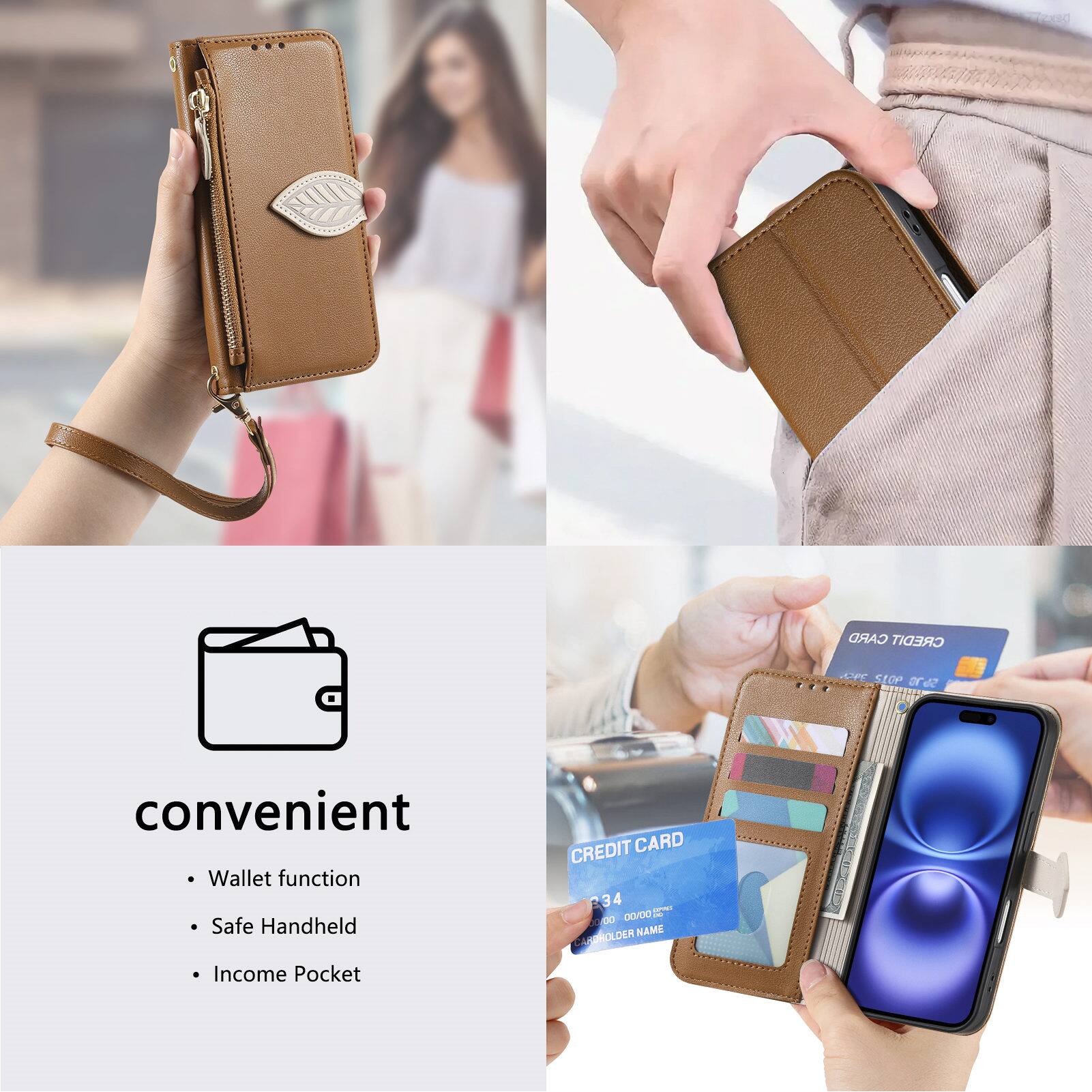 CARD CREDIT A SEOP T2 convenient Wallet function Safe Handheld CREDIT CARD 34 00/0022 1 DD HOLDER NAME Income Pocket