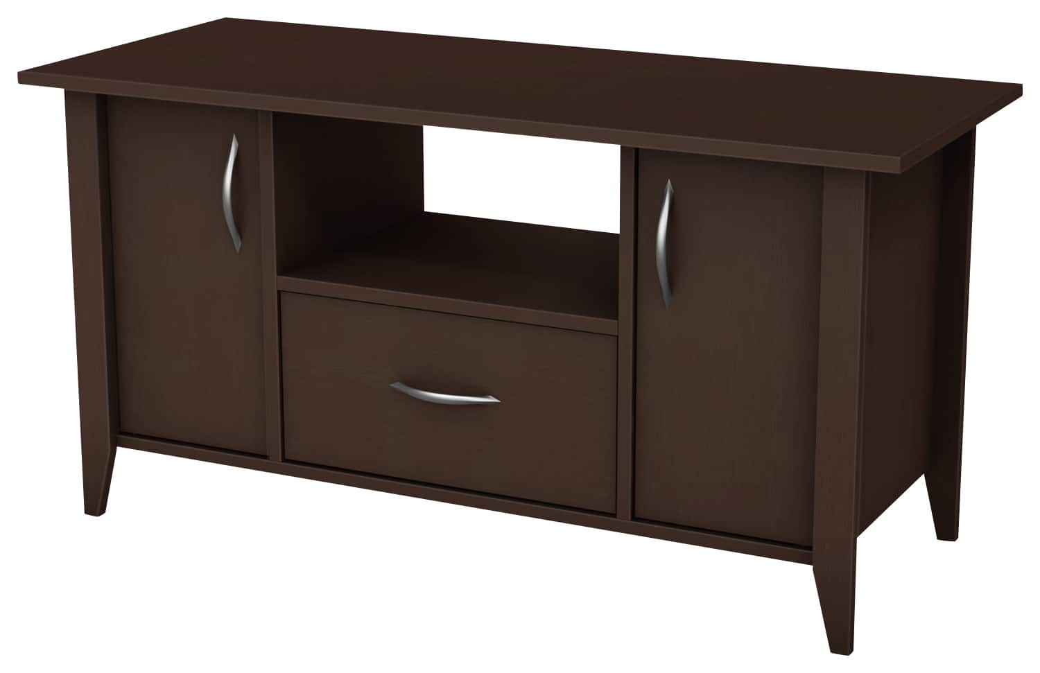 Front. South Shore - Classic View TV Stand for Flat-Panel TVs up to 50" - Chocolate.