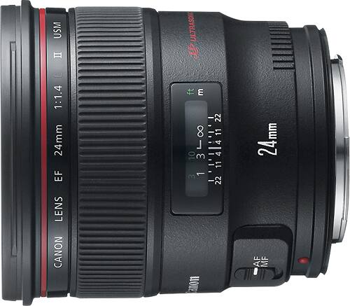 canon ef 24mm f 1 4l ii usm wide angle lens black