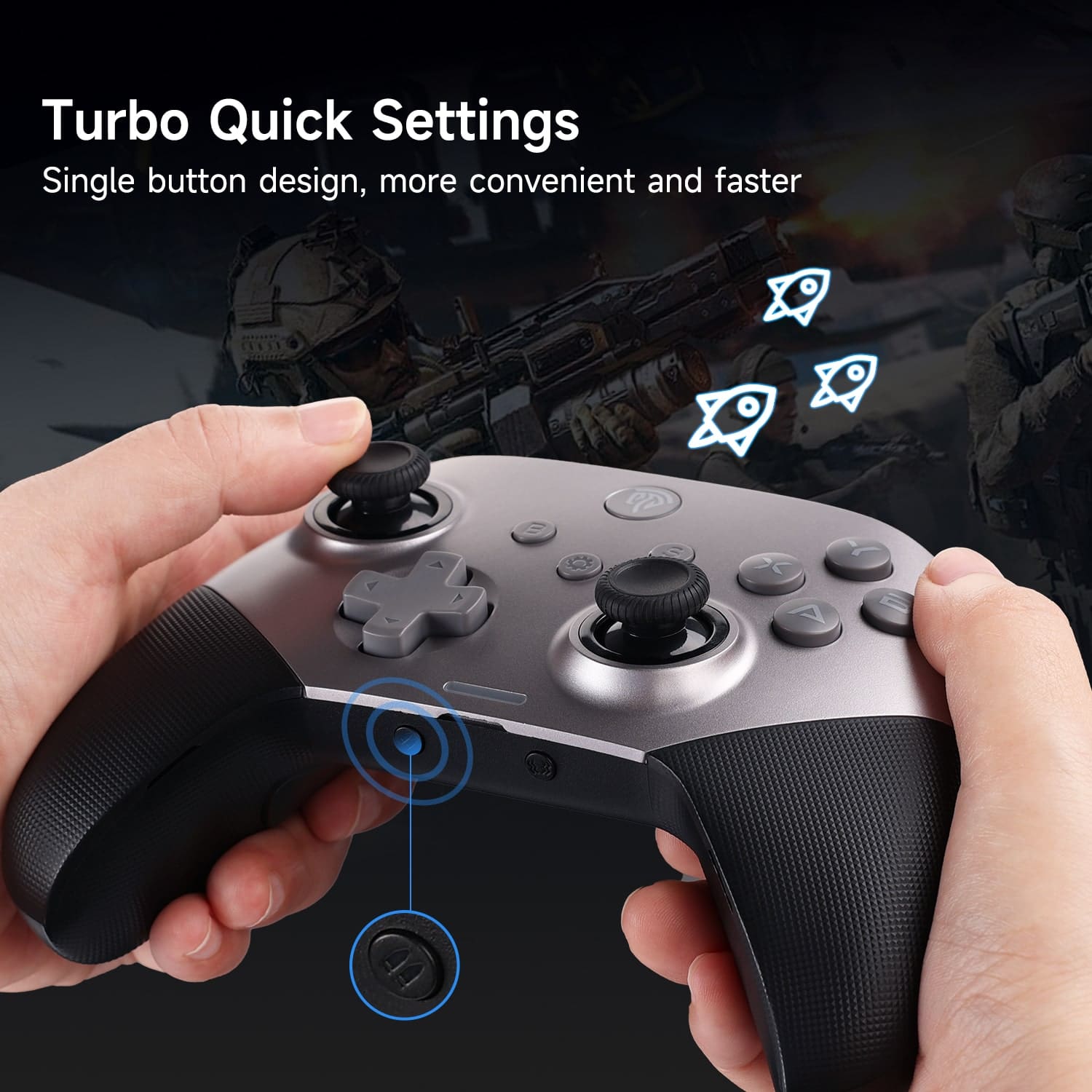 Turbo Quick Settings  
Single button design, more convenient and faster