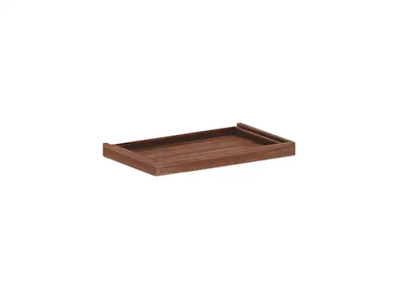 Front. Alera - Alera ALEVA312414WA Valencia II Series Center Drawer, 24.50" x 15.00" x 2.00", Modern Walnut.