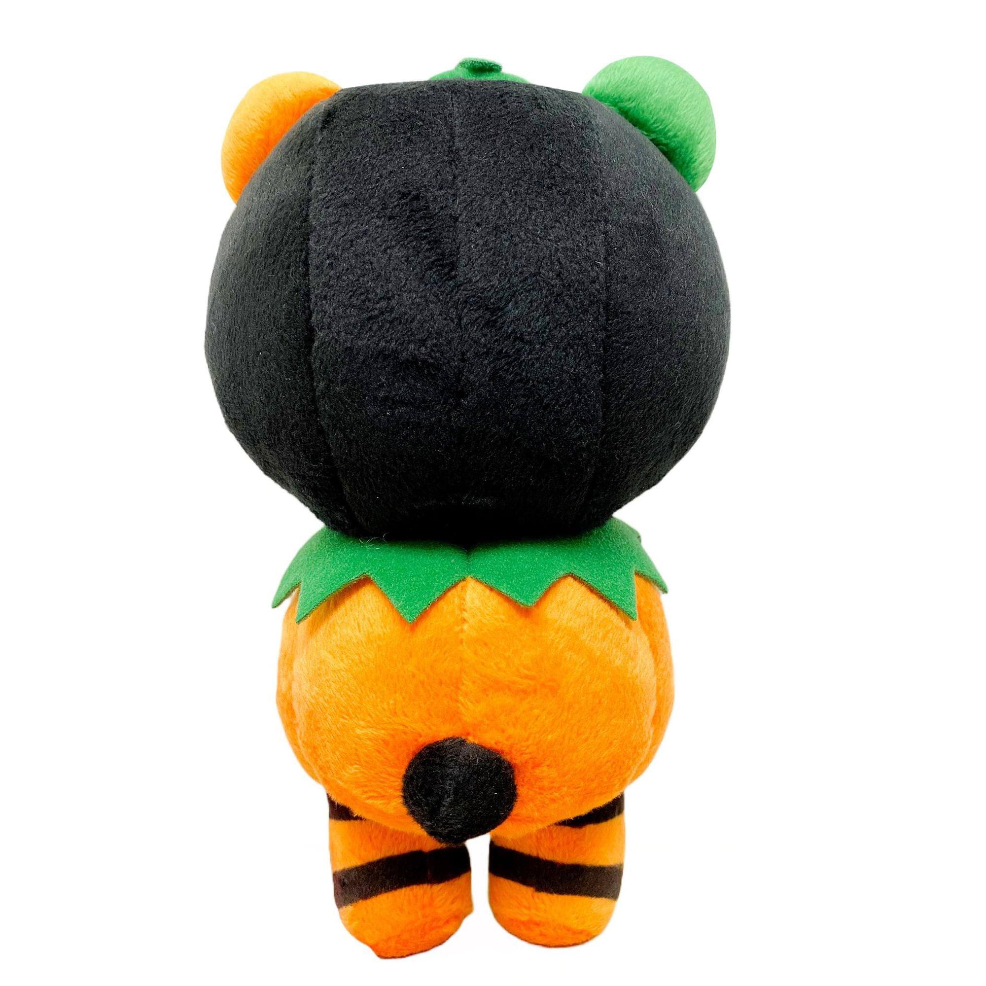 Alt View 10. Great Eastern - Gloomy Bear Pumpkin 8 Inch Collector Plush - Orange.