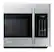 Alt View 14. Samsung - 1.8 cu. ft. Over-the-Range Fingerprint Resistant Microwave with Sensor Cooking - Stainless Steel.