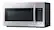 Left. Samsung - 1.8 cu. ft. Over-the-Range Fingerprint Resistant Microwave with Sensor Cooking - Stainless Steel.