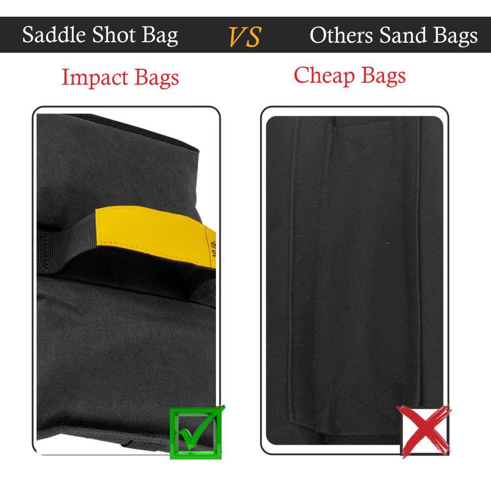 Saddle Shot Bag  
Impact Bags

VS

Others Sand Bags  
Cheap Bags

10 lb.