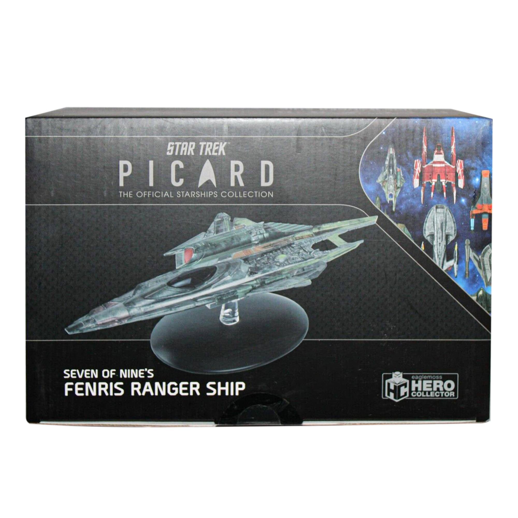 STAR TREK PICARD THE OFFICIAL STARSHIPS COLLECTION SEVEN OF NINE'S FENRIS RANGER SHIP eaglemoss HERO COLLECTOR
