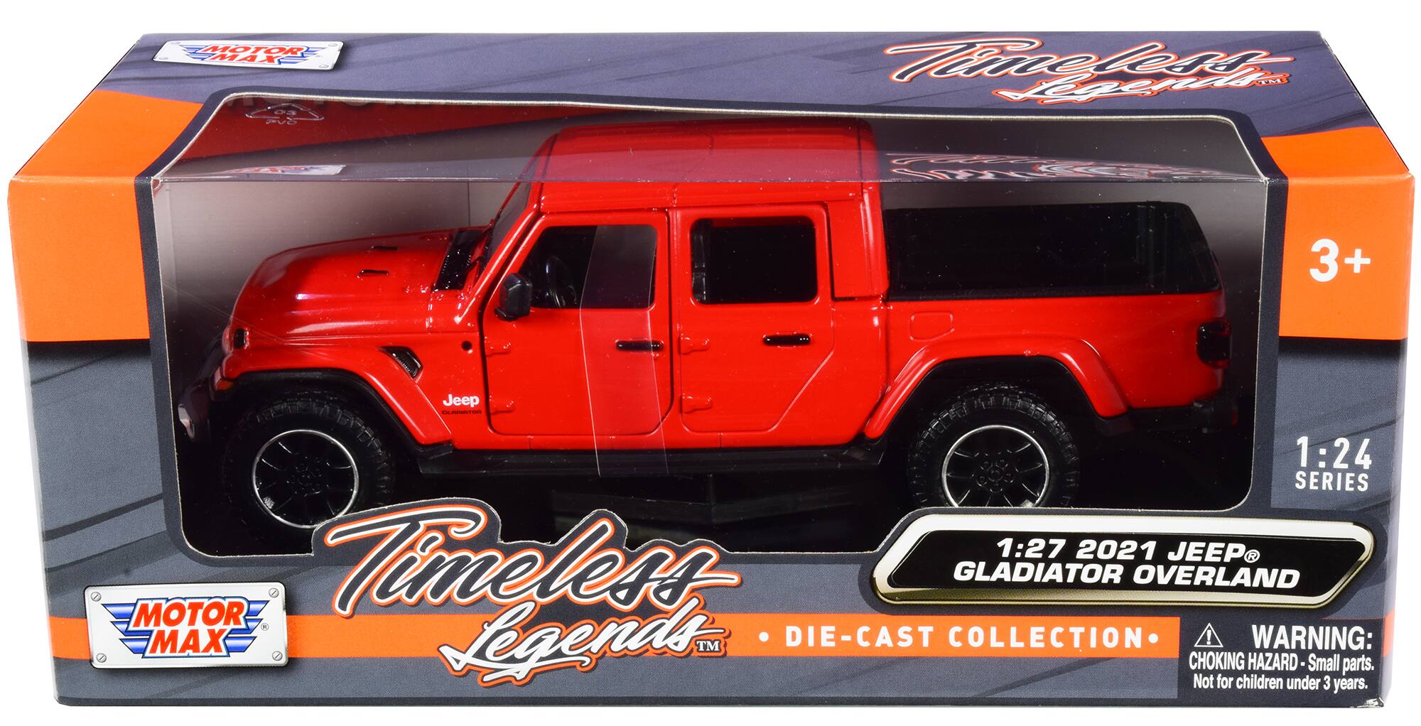 MOTORE MAT S RR melr A Lgeii TEEE 3+ Jeep - 1:24 SERIES Timeless 1:27 2021 JEEP GLADIATOR OVERLAND MOTOR K MAX Legends TM DIE-CAST COLLECTION ! WARNING: CHOKING HAZARD Small parts. Not for children under 3 years.