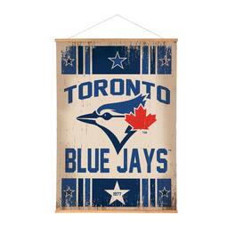 Evergreen Enterprises - Toronto Blue Jays 36" x 54" Large Canvas Wall Art Tapestry with Wood Frame - Multicolor