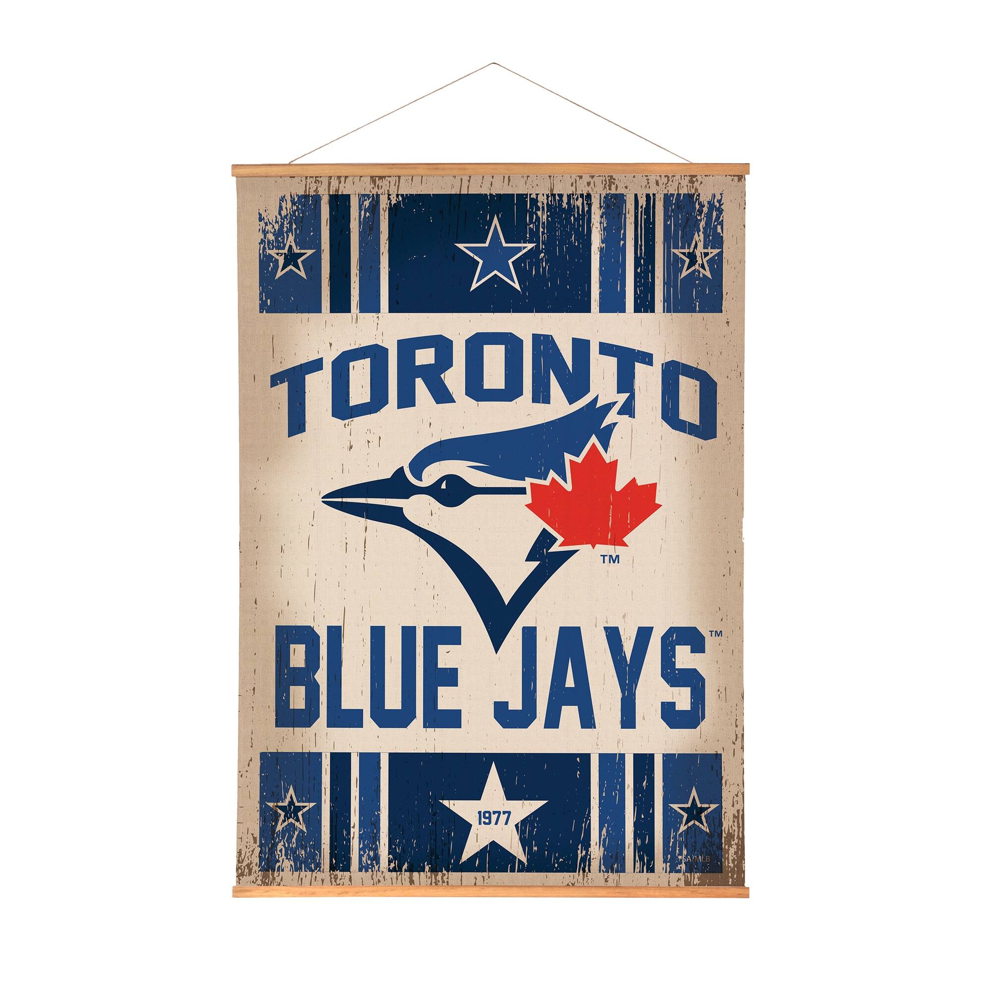 Toronto Blue Jays 36" x 54" Large Canvas Wall Art Tapestry with Wood Frame