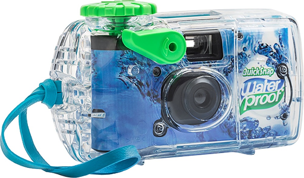 Fujifilm QuickSnap Disposable Waterproof Film Camera Blue 1201407
