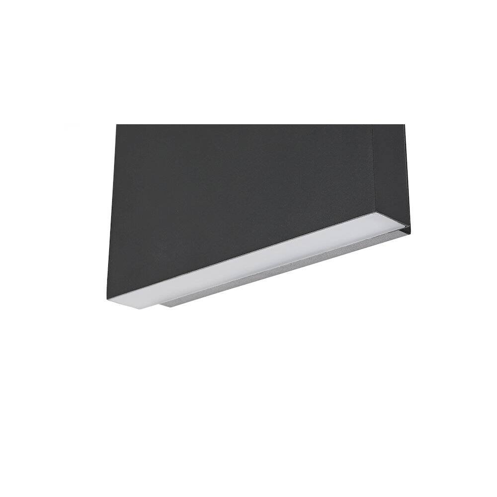 Back. Elegant Lighting - Colter 8.5 inch Outdoor Wall Sconce in Black - Black.
