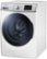 Left. Samsung - 5.6 Cu. Ft. 15-Cycle High-Efficiency Steam Front-Loading Washer - White.