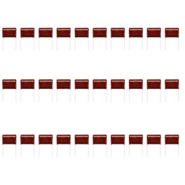 Unique Bargains - 30pcs 2.2uF 630V CBB21/22 Metallized Polypropylene Film Capacitor for Electronics and Lamps - Red