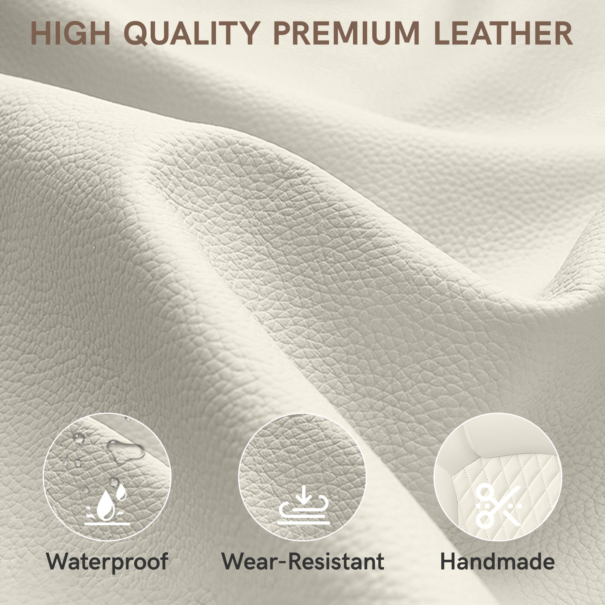 HIGH QUALITY PREMIUM LEATHER

- Waterproof
- Wear-Resistant
- Handmade