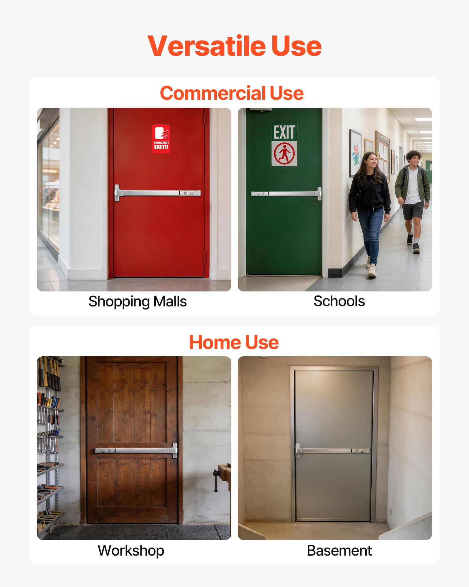 Versatile Use

Commercial Use
- Shopping Malls
- Schools

Home Use
- Workshop
- Basement