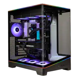 STORMCRAFT - Gaming PC VALKYRIE AMD Ryzen 7 9800X3D NVIDIA GeForce 5070TI 2TB SSD 32GB DDR5 6000MHZ RGB 360mm AIO - VA980XDCC-57TB1 - Black