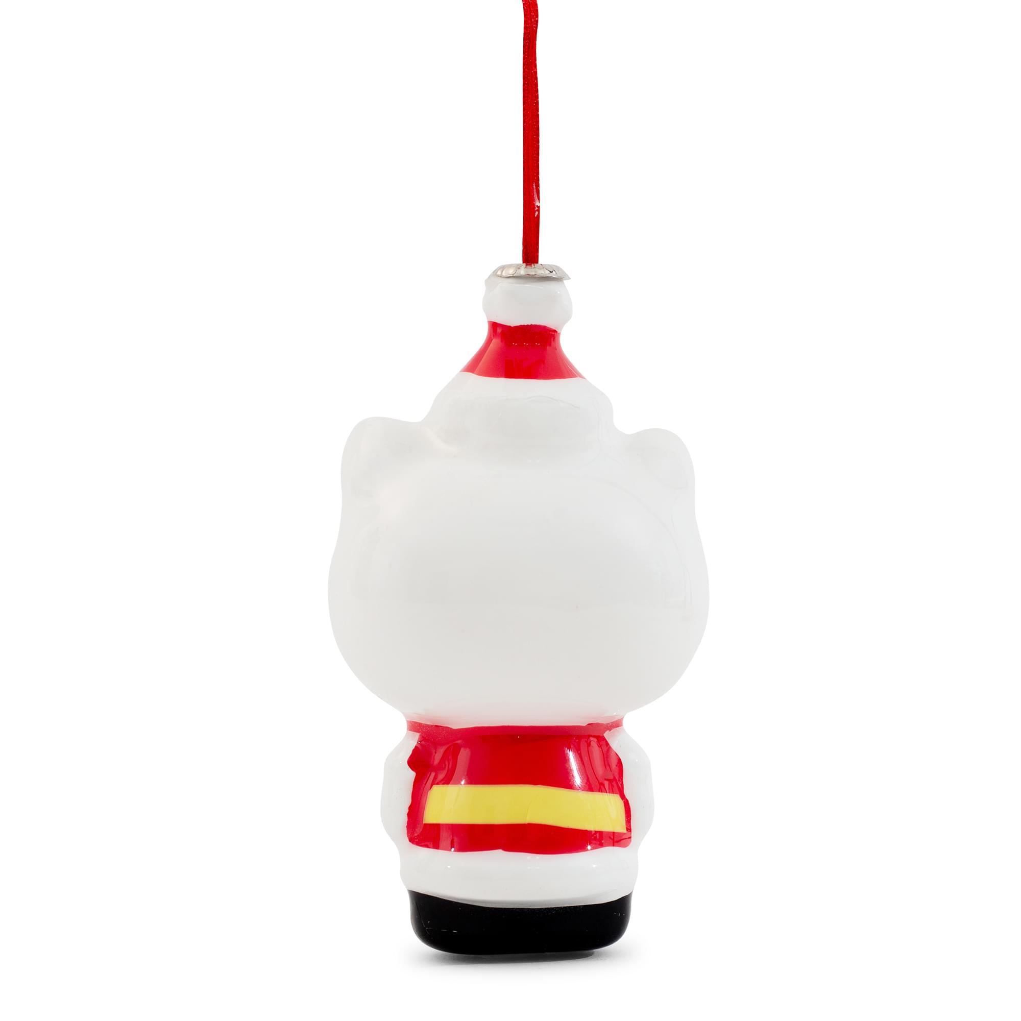 Alt View 10. Surreal Entertainment - Sanrio Hello Kitty Santa 4-Inch Shatterproof Decoupage Ornament - Red.