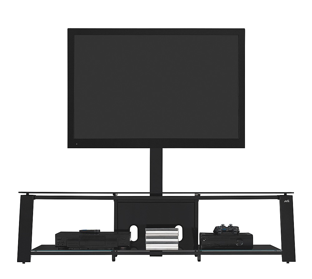 Angle View: Bell'O - Triple Play 52" TV Stand for TVs up to 60", Black - Black