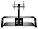 Front. Twin Star Home - Triple Play 52" TV Stand for TVs up to 60" - Black.