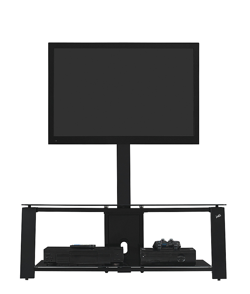 Angle View: CorLiving - TV Cabinet for Most Flat-Panel TVs Up to 70" - Matte Black/Cherry Brown