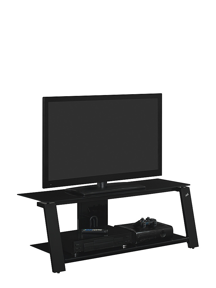 Left View: Twin Star Home - Towson TV Stand for TVs up to 70", Minden Oak - Minden Oak
