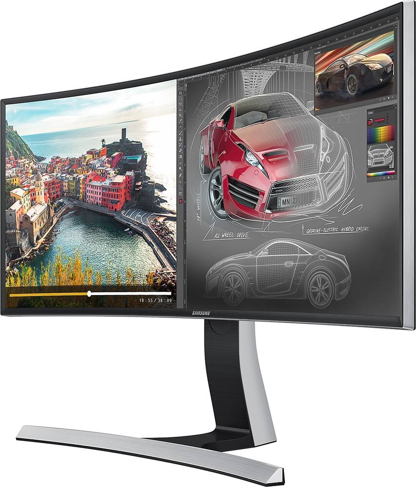 Alt View 17. Samsung - 29" LED Curved HD 21:9 Ultrawide Monitor - Black.
