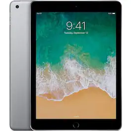 Apple - Refurbished Excellent - iPad 6th Gen 9.7 inch, WiFi, 128GB, A10 Fusion - Space Gray