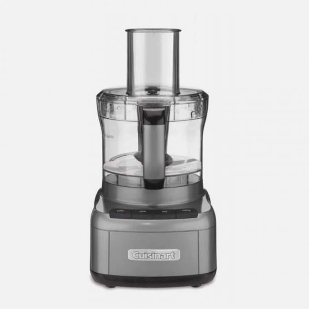 Front. Cuisinart - Elemental 8 Cup Food Processor - Gun Metal.