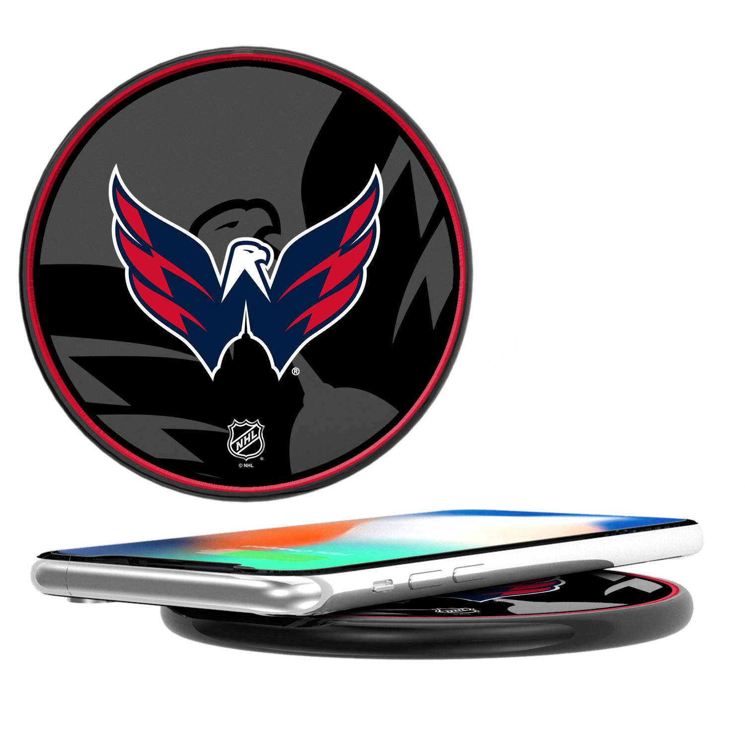 Keyscaper - Washington Capitals 15 Watt Wireless Induction Charger - Multicolor