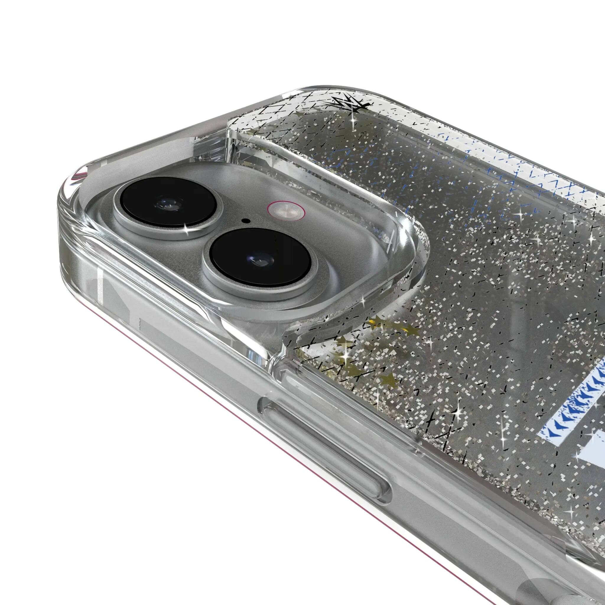 Left. Keyscaper - WWE Steel Glitter Phone Case - Apple iPhone 13 - Jey Uso.