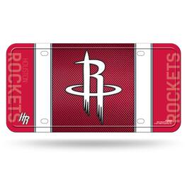 Rico Industries - Houston Rockets Standard 12x6 Metal License Plate Auto Tag - Multi