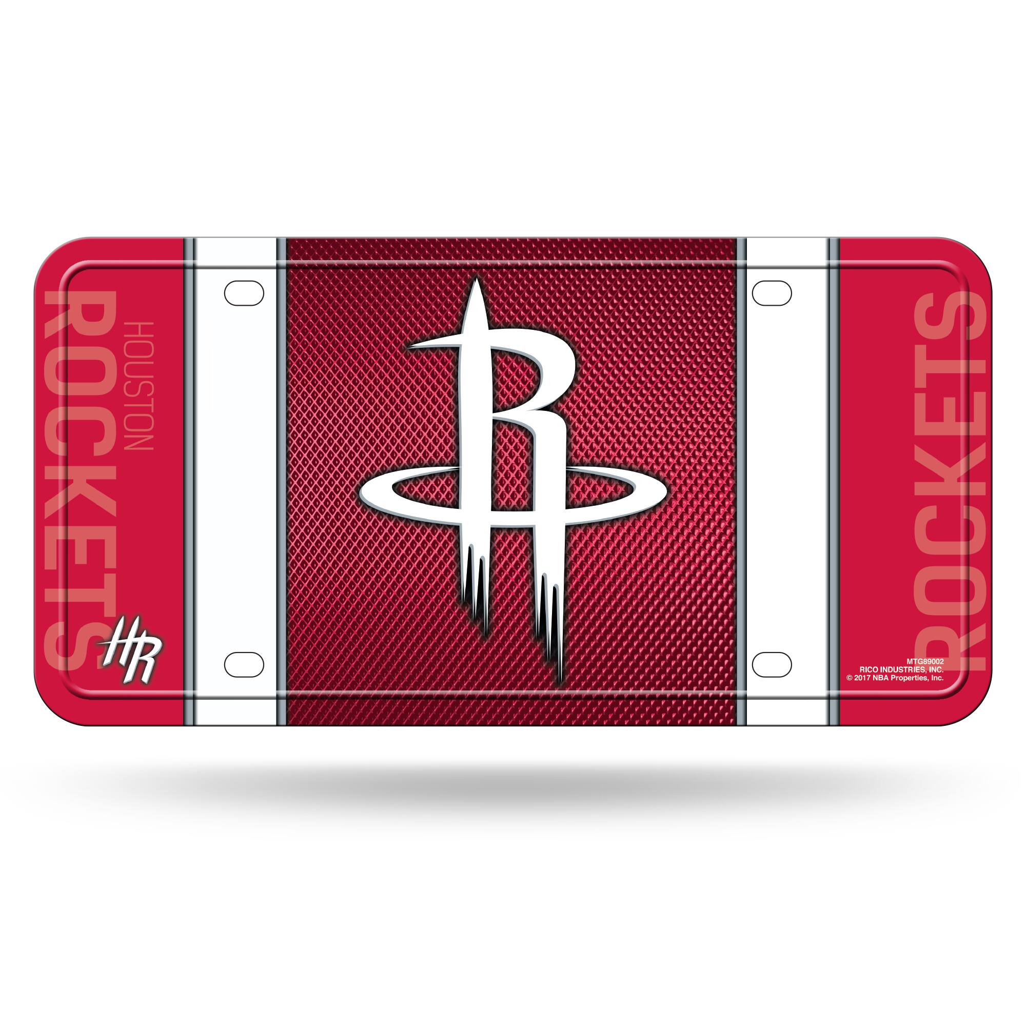Houston Rockets Logo NBA 12x6 Metal License Plate Auto Tag