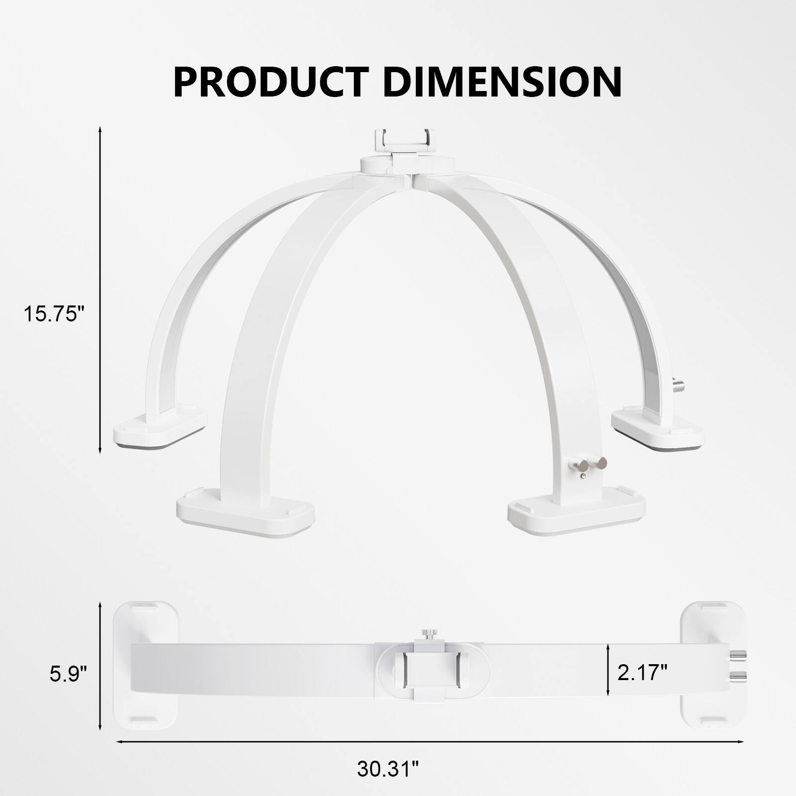 PRODUCT DIMENSION  
15.75" x 5.9" x 2.17" x 30.31"