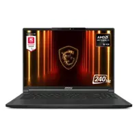 MSI - Stealth A16 AI+ 16" 240 Hz Gaming Laptop QHD+ - AMD Ryzen AI 9 HX 370 with 32GB Memory - GeForce RTX 5070Ti - 2TB SSD - Core Black, Black - Angle_Zoom