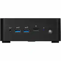 MSI - Cubi NUC AI Desktop - Intel Core Ultra 7 - 32GB Memory - 1TB SSD - Black - Front_Zoom