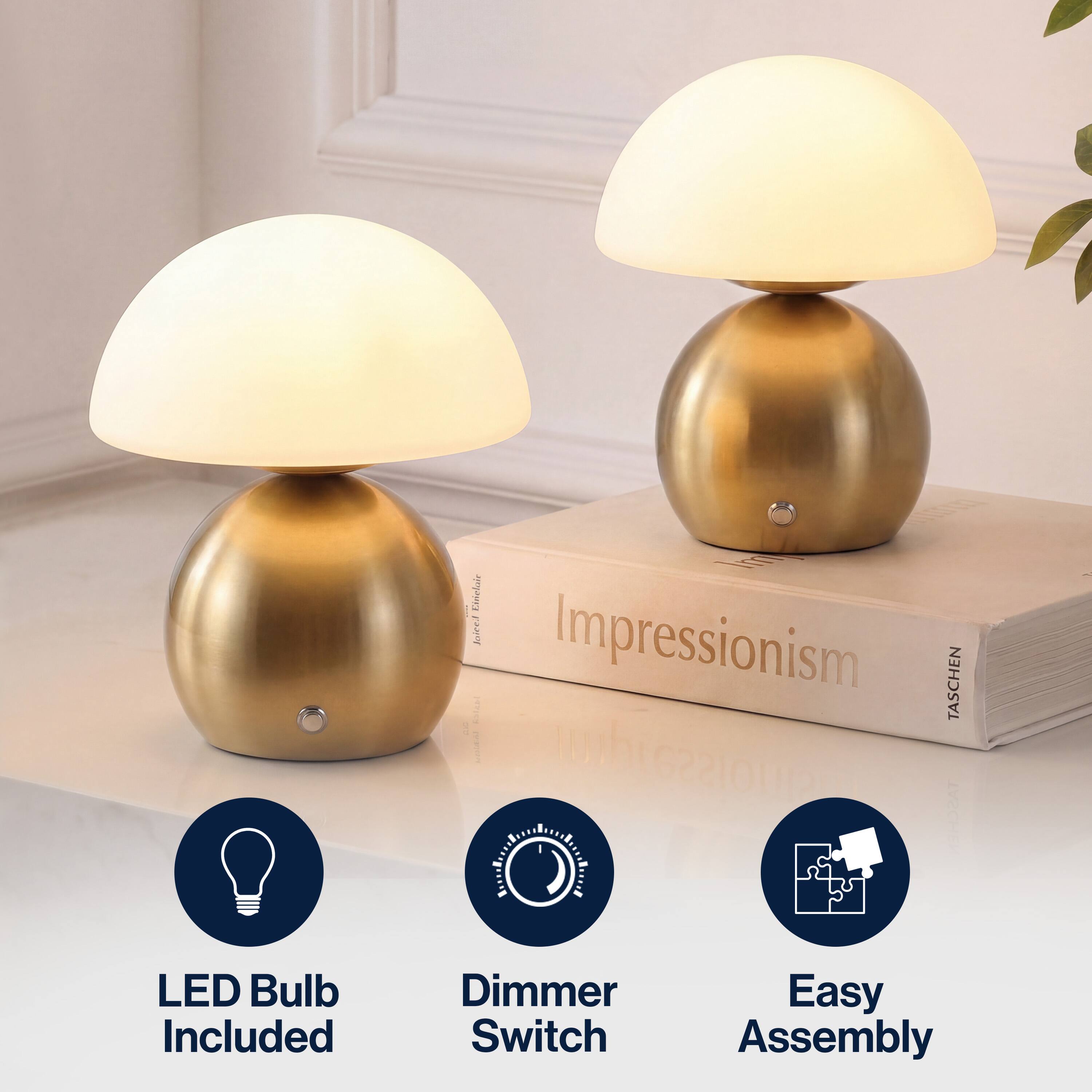 Einelair Joiceil Impressionism COME TASCHEN www.ssaudiuku

LED Bulb Included
Dimmer Switch
Easy Assembly
