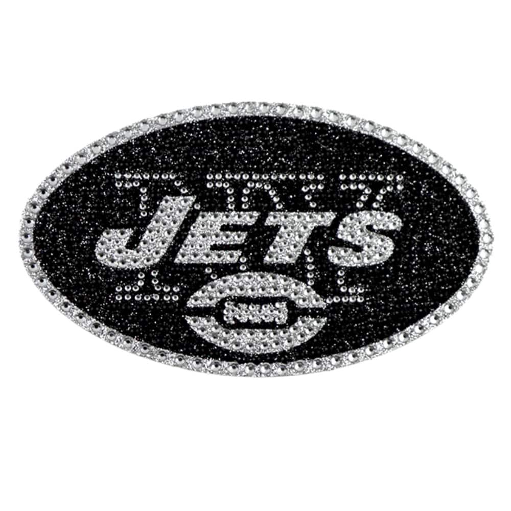 TCL - New York NY Football Jets Licensed Sparkle Bling Emblem Decal - Multi