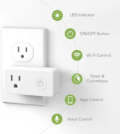 Spina Intelligente Tramite Telecomando Compatibile Con Google Home Alexa E Ifttt 10a 2200w 86417611 Spina Intelligente Tramite Telecomando Compatibile Con Google Home Alexa E Ifttt 10a 2200w 86417611
