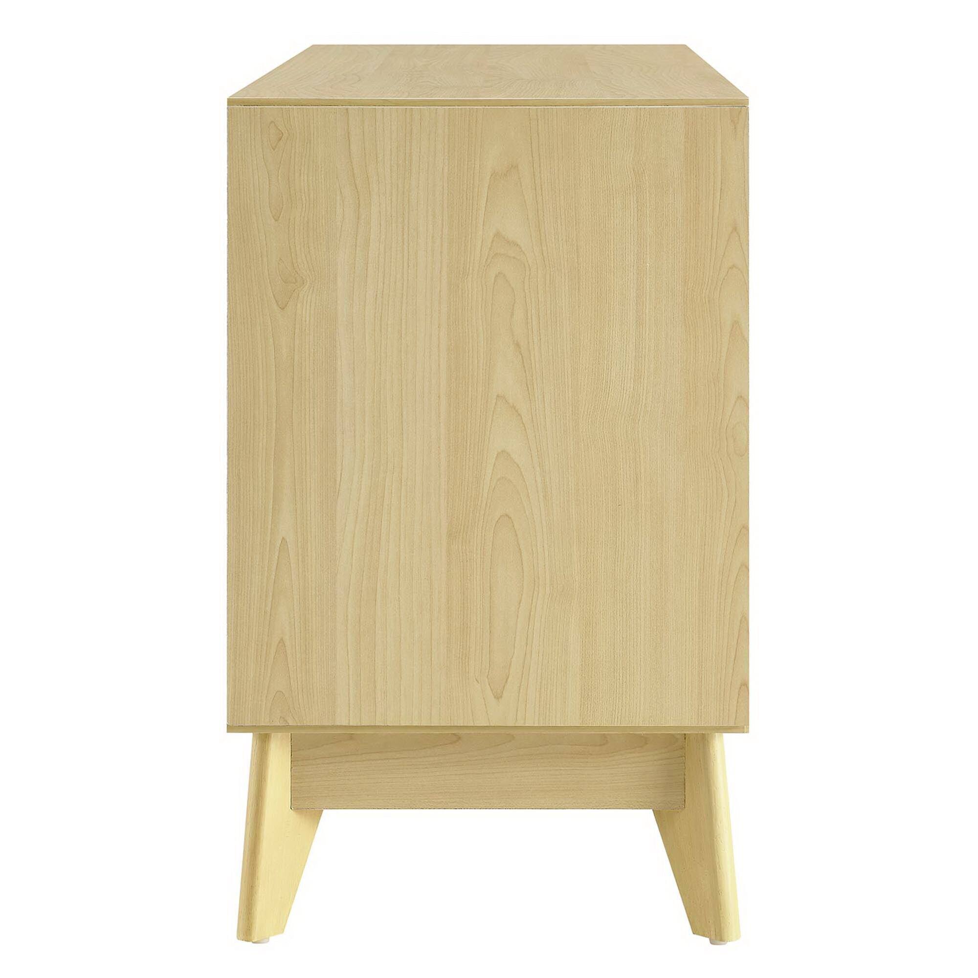 Alt View 2. Modway - Nectar 43" Wood Grain Accent Cabinet by Modway - Natural White.