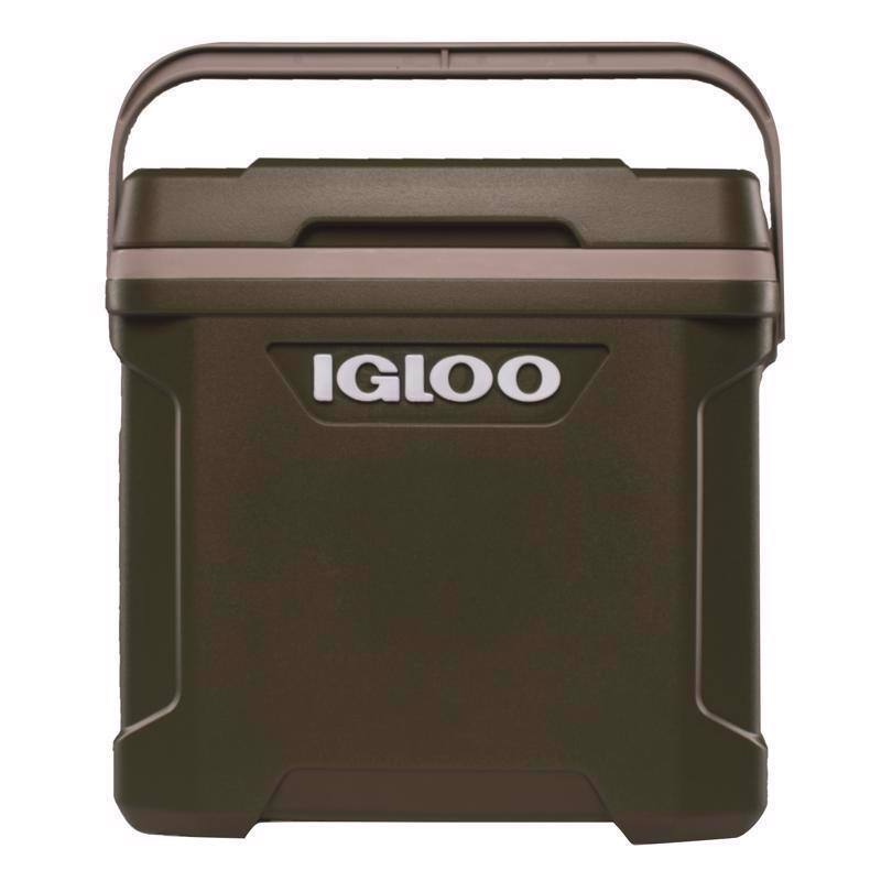 Angle. Igloo - Igloo Sportsman Green 30 qt Hard Cooler - Tank Green/Black.