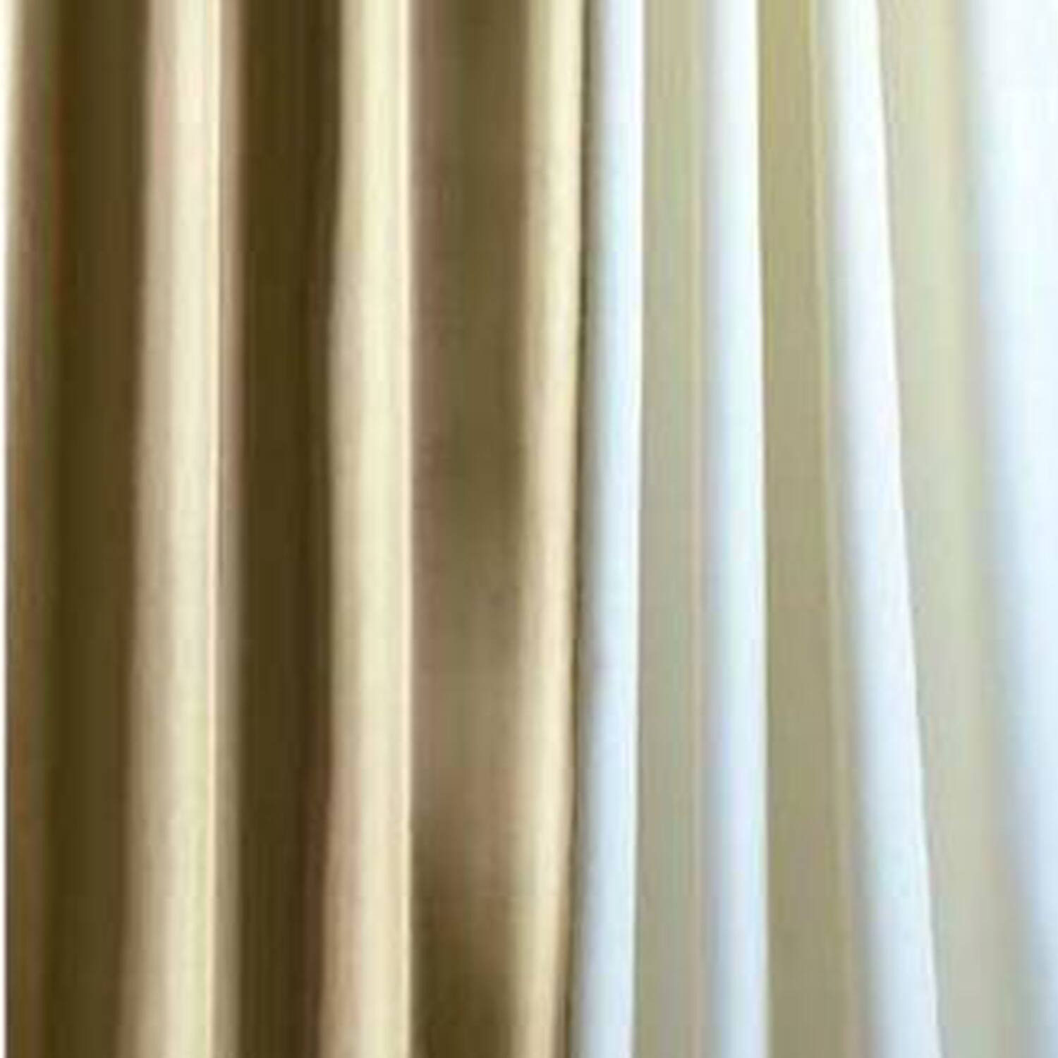 Left. Commonwealth Home Fashions - Commonwealth Home Fashions Outdoor Decor Gazebo 50 X 108 Solid Indoor/Outdoor Grommet Panel Khaki - Khaki.