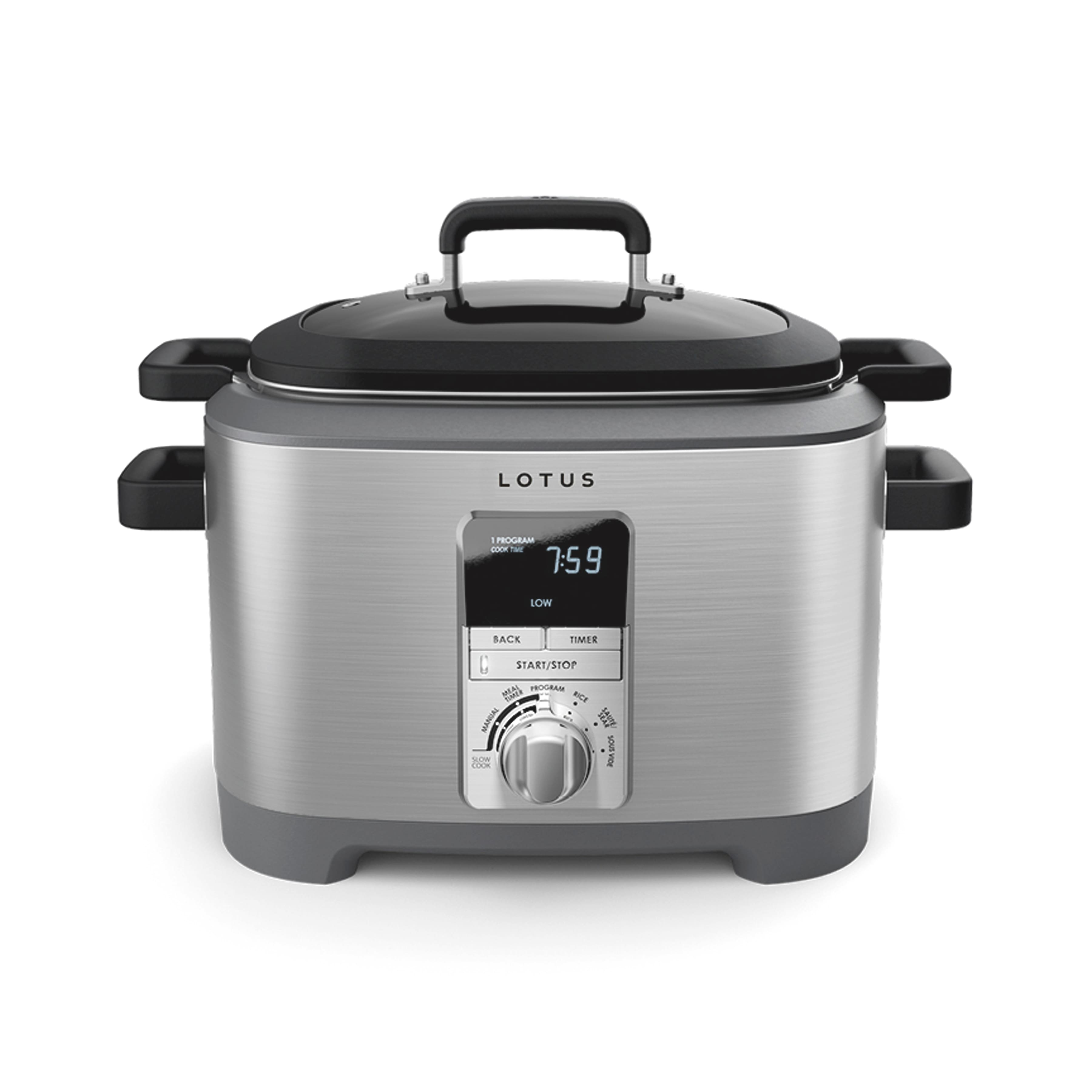 Lotus - Professional Series The Sous™ Multi-Function Cooker with Tri-Ply Dutch Oven - Stainless Steel