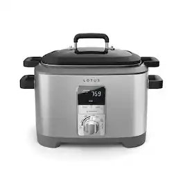 Lotus - Professional Series The Sous™ Multi-Function Cooker with Tri-Ply Dutch Oven - Stainless Steel