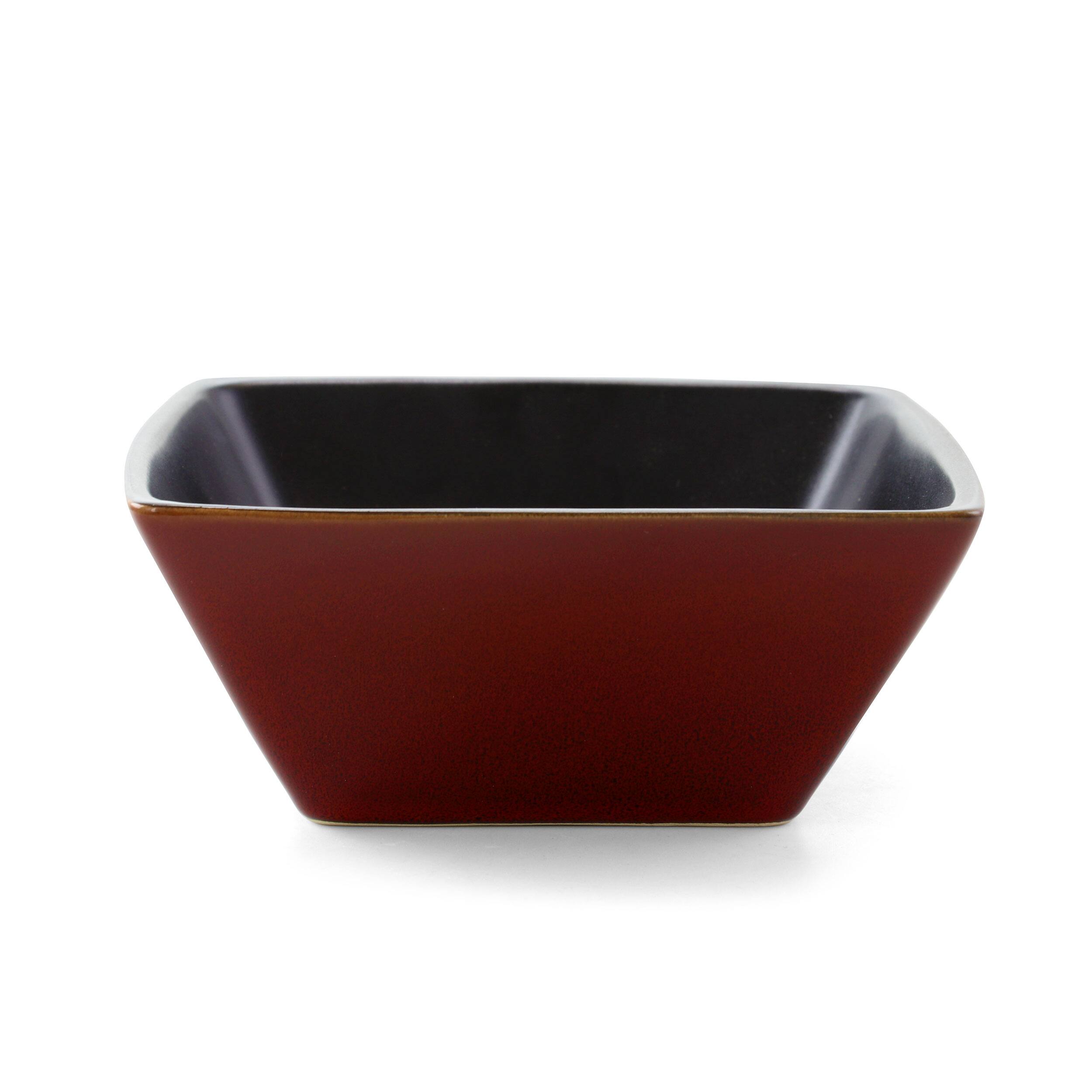 Alt View 2. Gibson - Gibson Elite Kiesling 16 Piece Hard Square Dinnerware Set in Red - Red.