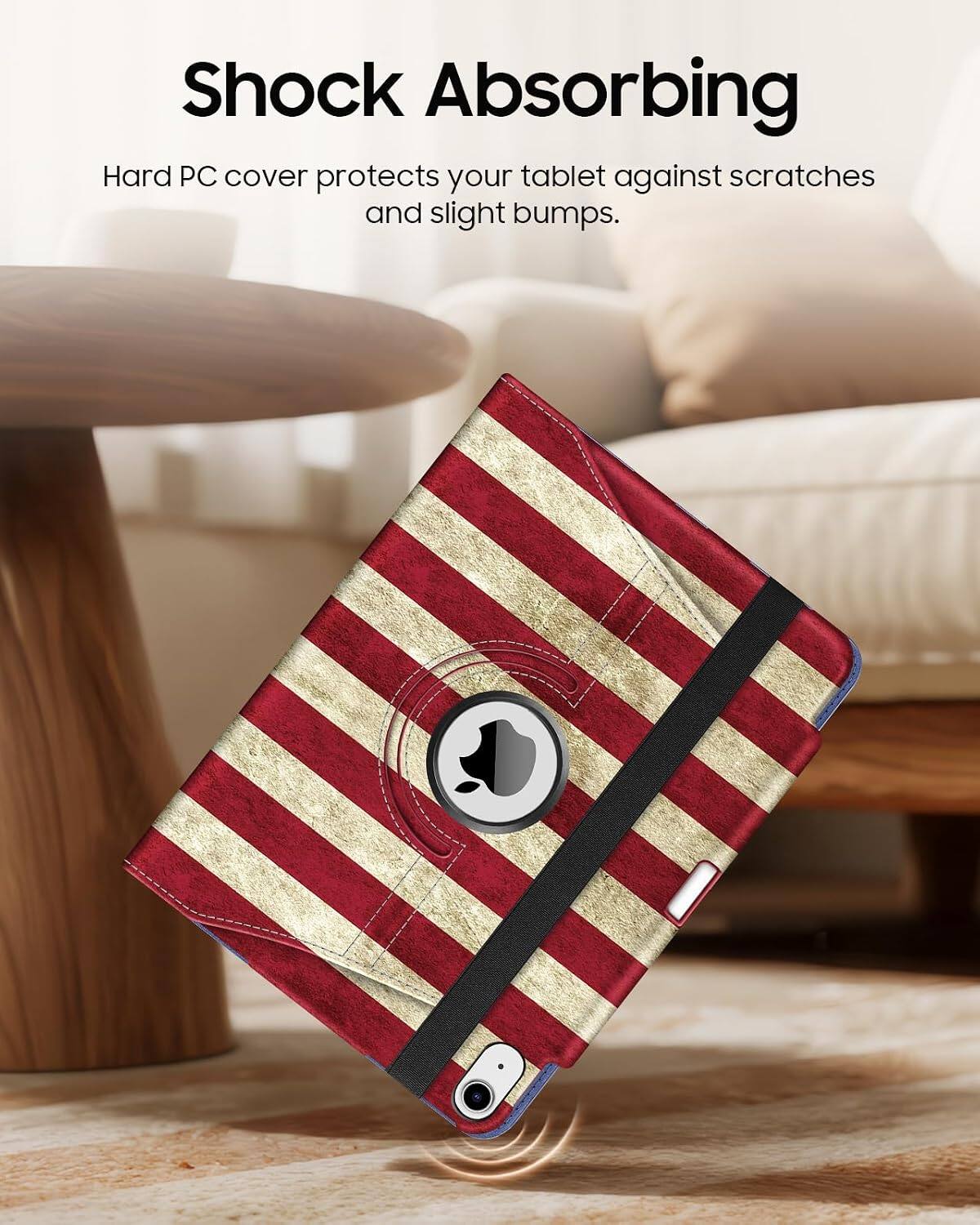 Shock Absorbing  
Hard PC cover protects your tablet against scratches and slight bumps.
