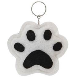 Left. BreeBe - *Paw Print Black & White Keychain 2 Asstd. - Black, White.