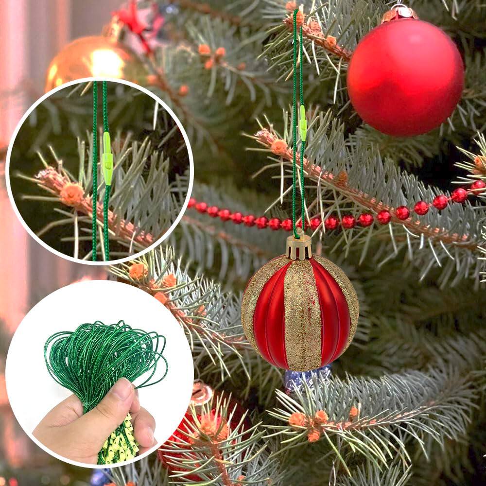 Paradigms Interiors Christmas Hooks For Ornaments 200 Ornament String  Ribbon Hangers With Snap Hanging Ropes Cords Locking Xmas Red 200pcs  DD-1120003749 - Best Buy, image size:900x900