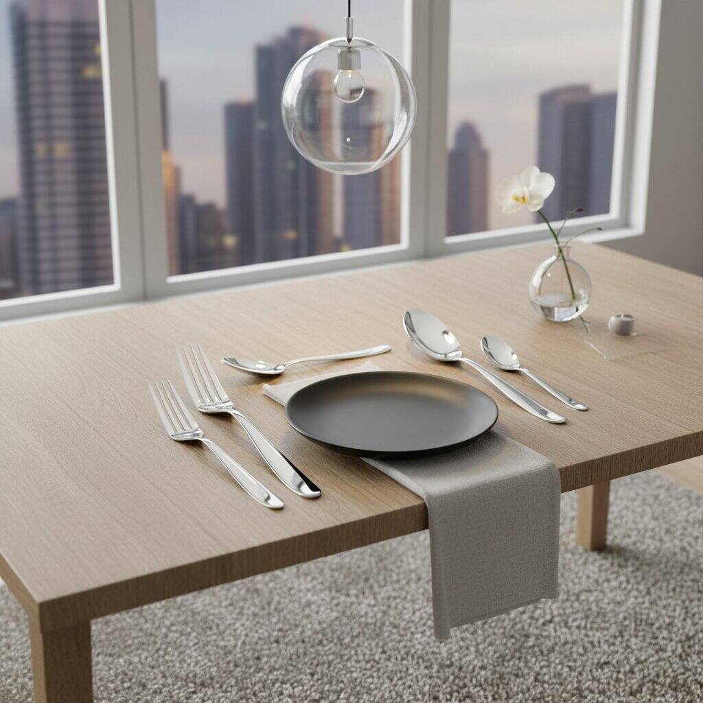 Alt View 1. Dazzed Corner - Silverware Set for 8, 40 Piece Stainless Steel Flatware Utensils Cutlery Set - Silver.